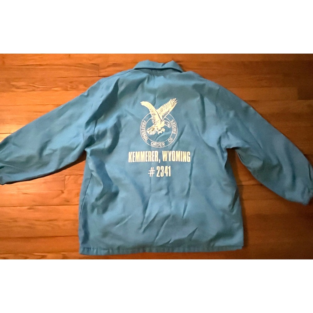 Vintage Fraternal Order of Eagles Kemmerer Wyoming 2341 Holloway Jacket Men L